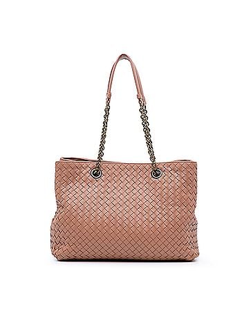 Bottega Veneta Medium Nappa Intrecciato Double Chain Tote (view 1)