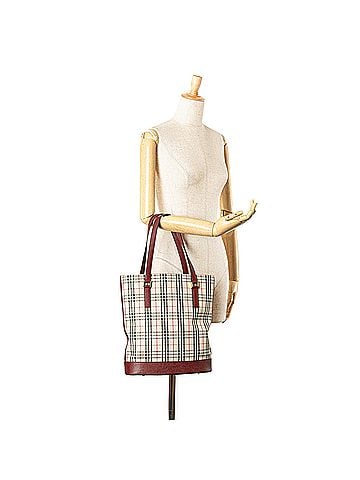 Burberry House Check Canvas Tote (view 2)
