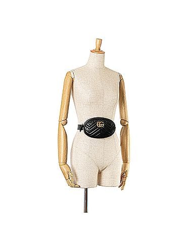 Gucci GG Marmont Leather Matelasse Belt Bag (view 2)