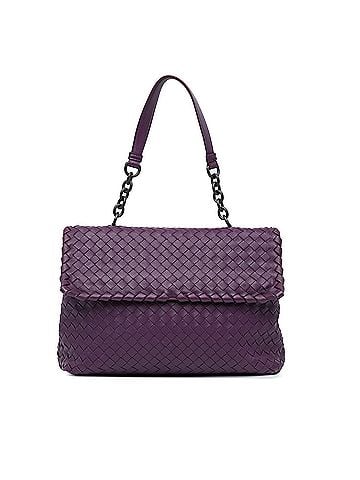 Bottega Veneta Medium Nappa Intrecciato Olimpia Shoulder Bag (view 1)