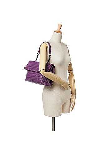 Bottega Veneta Medium Nappa Intrecciato Olimpia Shoulder Bag (view 2)