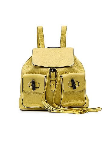 Gucci Leather Bamboo Tassel Backpack (view 1)