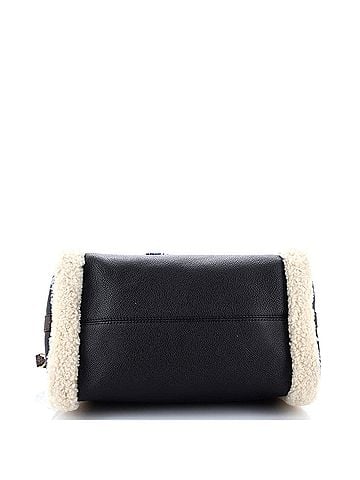 Louis Vuitton Speedy Bandouliere Bag Leather and Monogram Teddy Shearling 30 (view 2)