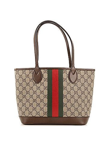 Gucci Ophidia Open Shopping Tote GG Coated Canvas Small (view 1)