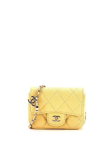 Chanel Classic Flap Chain Belt Bag Quilted Caviar Mini (view 1)