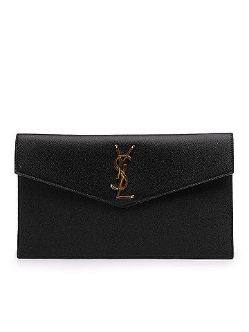Saint Laurent Grain de Poudre Uptown Pouch (view 1)