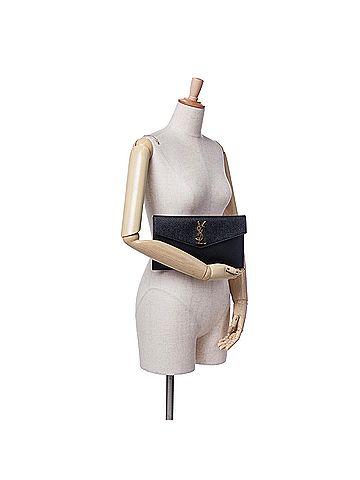 Saint Laurent Grain de Poudre Uptown Pouch (view 2)