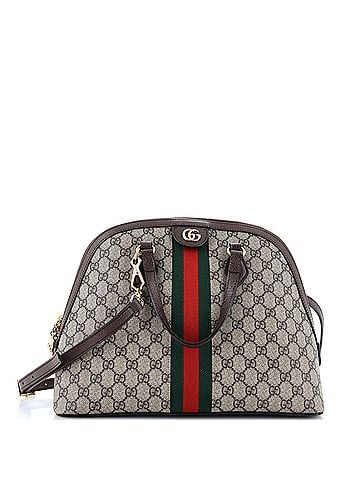 Gucci Ophidia Dome Top Handle Bag GG Coated Canvas Medium (view 1)
