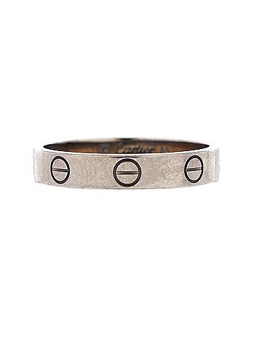 Cartier Love Wedding Band Ring 18K White Gold (view 1)