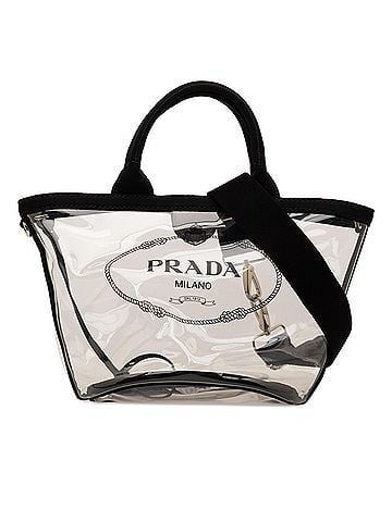 Prada Canapa Trimmed Plex Logo Tote (view 1)