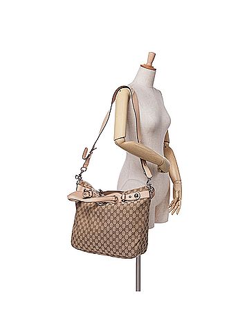 Gucci Large GG Canvas Icon Bit Satchel (view 2)