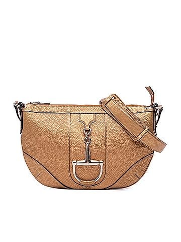 Gucci Metallic Leather Horsebit Crossbody (view 1)