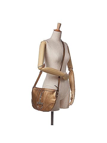 Gucci Metallic Leather Horsebit Crossbody (view 2)