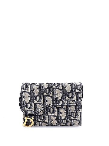 Christian Dior Saddle 5-Gusset Card Case Oblique Canvas (view 1)