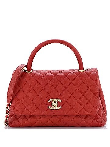 Chanel Coco Top Handle Bag Quilted Caviar Small (view 1)