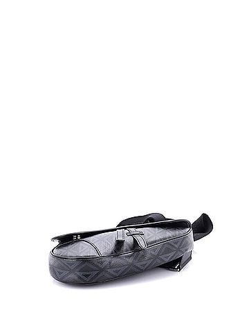 Christian Dior Saddle Crossbody Bag CD Diamond Coated Canvas and Leather (view 2)