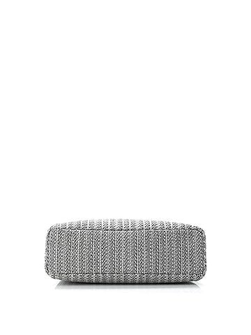 Prada Logo Strap Canapa Tote Jacquard Medium (view 2)