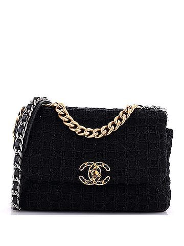 Chanel 19 Flap Bag Quilted Tweed Medium (view 1)