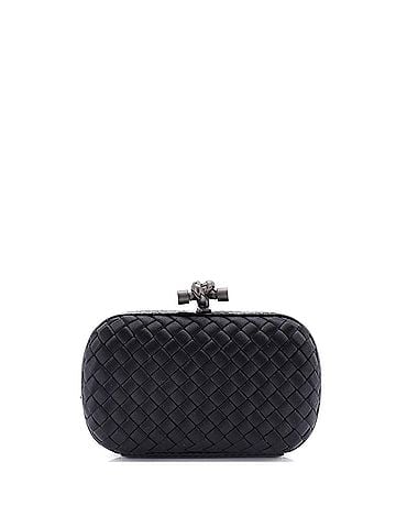 Bottega Veneta Box Knot Clutch Intrecciato Satin Small (view 1)