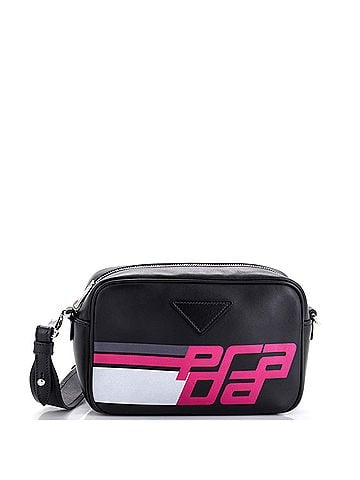 Prada Logo Camera Bag City Calf Medium (view 1)