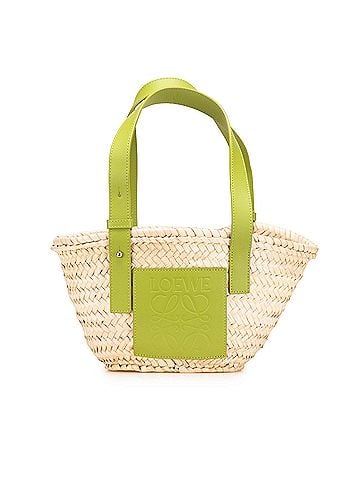 Loewe Small Raffia Basket Tote (view 1)