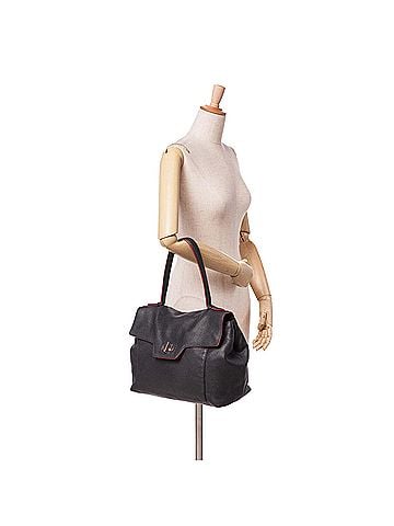 Prada Toro Leather Top Handle Flap Satchel (view 2)