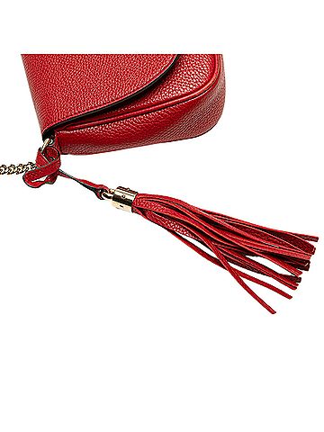 Gucci Medium Leather Soho Chain Flap Crossbody (view 2)