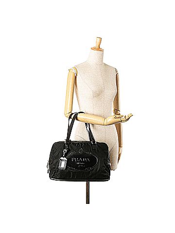 Prada Tessuto Canapa Logo Shoulder Bag (view 2)