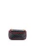 Gucci 100% Leather Black Red GG Marmont Flap Bag Diagonal Quilted Leather Small One size - photo 4