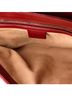 Gucci 100% Leather Black Red GG Marmont Flap Bag Diagonal Quilted Leather Small One size - photo 5
