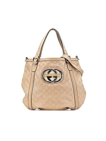 Gucci Medium Guccissima Web Britt Satchel (view 1)