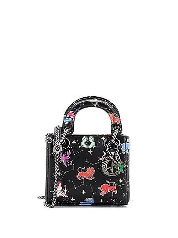 Christian Dior Lady Dior Bag Limited Edition Pixel Zodiac Printed Calfskin Mini (view 1)