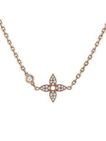 Louis Vuitton Idylle Blossom Star Pendant Necklace 18K Rose Gold with Diamonds (view 1)