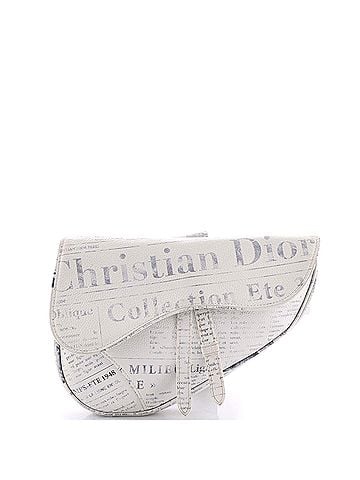 Christian Dior Daniel Arsham Saddle Crossbody Bag Printed Leather (view 1)