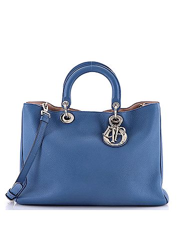 Christian Dior Diorissimo Tote Pebbled Leather Large (view 1)