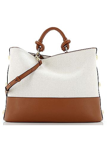 Salvatore Ferragamo Glam Tote Bag Canvas and Leather (view 1)