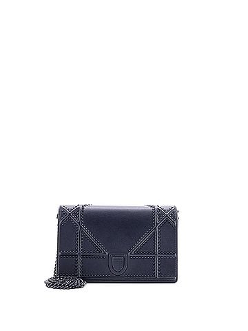 Christian Dior Diorama Wallet on Chain Studded Leather (view 1)