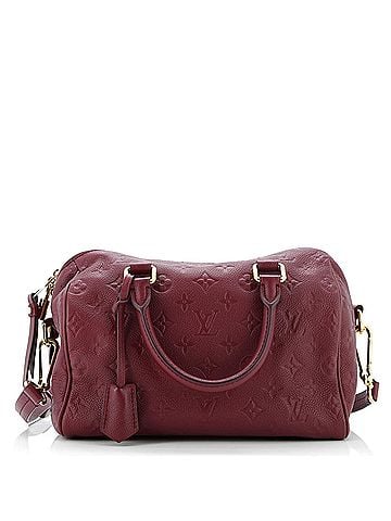 Louis Vuitton Speedy Bandouliere Bag Monogram Empreinte Leather 25 (view 1)
