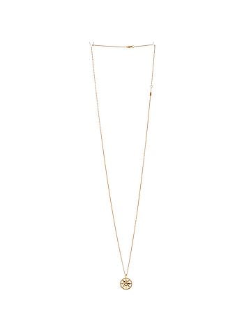 Christian Dior Rose des Vents Medallion Necklace 18K Yellow Gold with Diamond and Mother of Pearl (view 2)