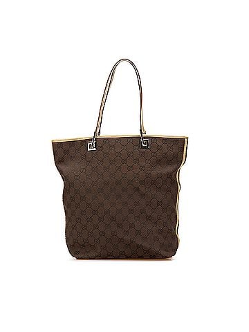 Gucci GG Canvas Web Bucket Tote (view 1)