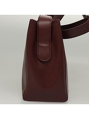 Cartier Must De  Burgundy Leather Shoulder Bag (view 2)