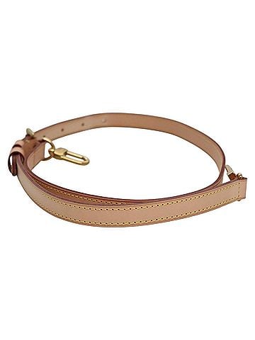 Louis Vuitton Shoulder Strap Beige Leather Bag Jewelry (view 2)