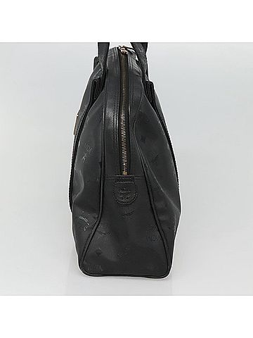 MCM Visetos Black Canvas Tote Bag (view 2)
