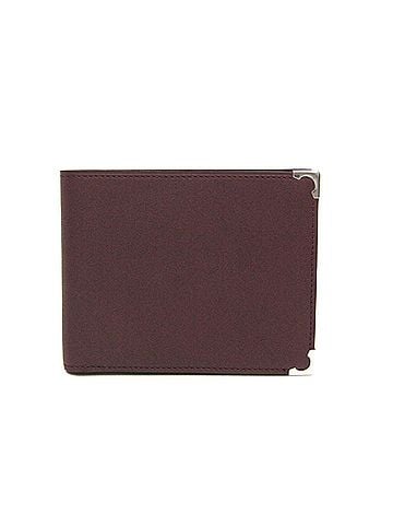 Cartier Must De  Burgundy Leather Wallet (view 1)
