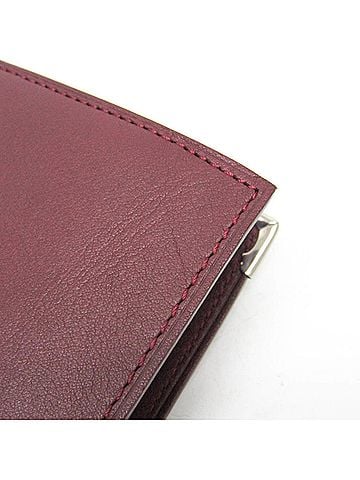 Cartier Must De  Burgundy Leather Wallet (view 2)