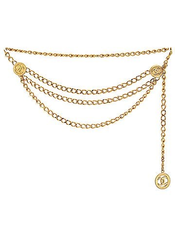 Chanel Vintage Multi-Chain Medallion Belt Metal (view 1)