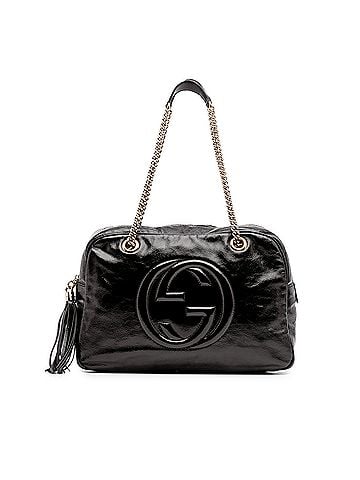 Gucci Patent Soho Chain Shoulder Bag (view 1)