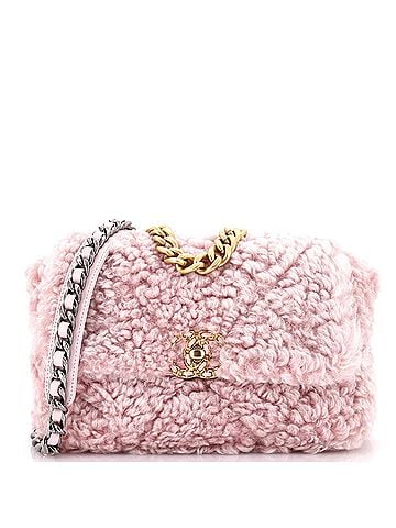 Chanel 19 Flap Bag Shearling Medium (view 1)