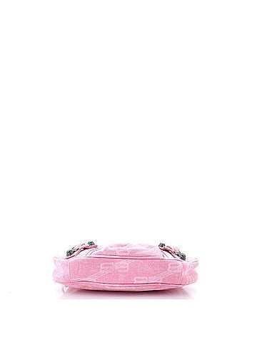 Balenciaga Le Cagole Giant Studs Shoulder Bag BB Monogram Denim Mini (view 2)
