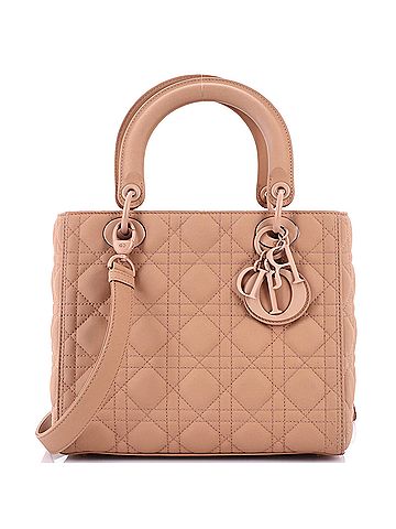 Christian Dior Ultra Matte Lady Dior Bag Cannage Quilt Calfskin Medium (view 1)